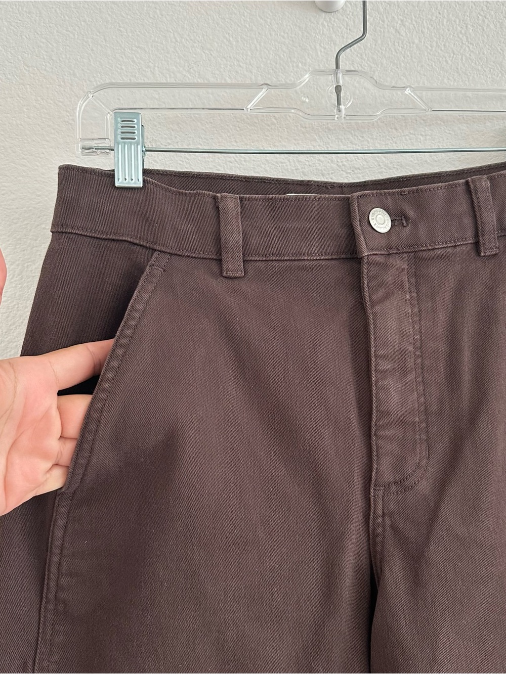 Everlane The Utility Barrel Pant in Dark Chocolate Size: 6, NWOT - Picture 5 of 13